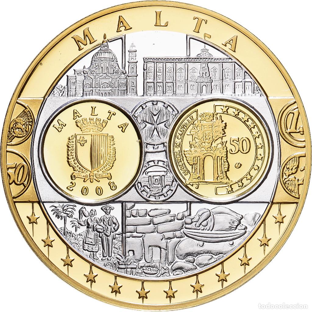 Medallas tem&aacute;ticas: [#1216445] Malta, medalla, Europa, Plata, FDC