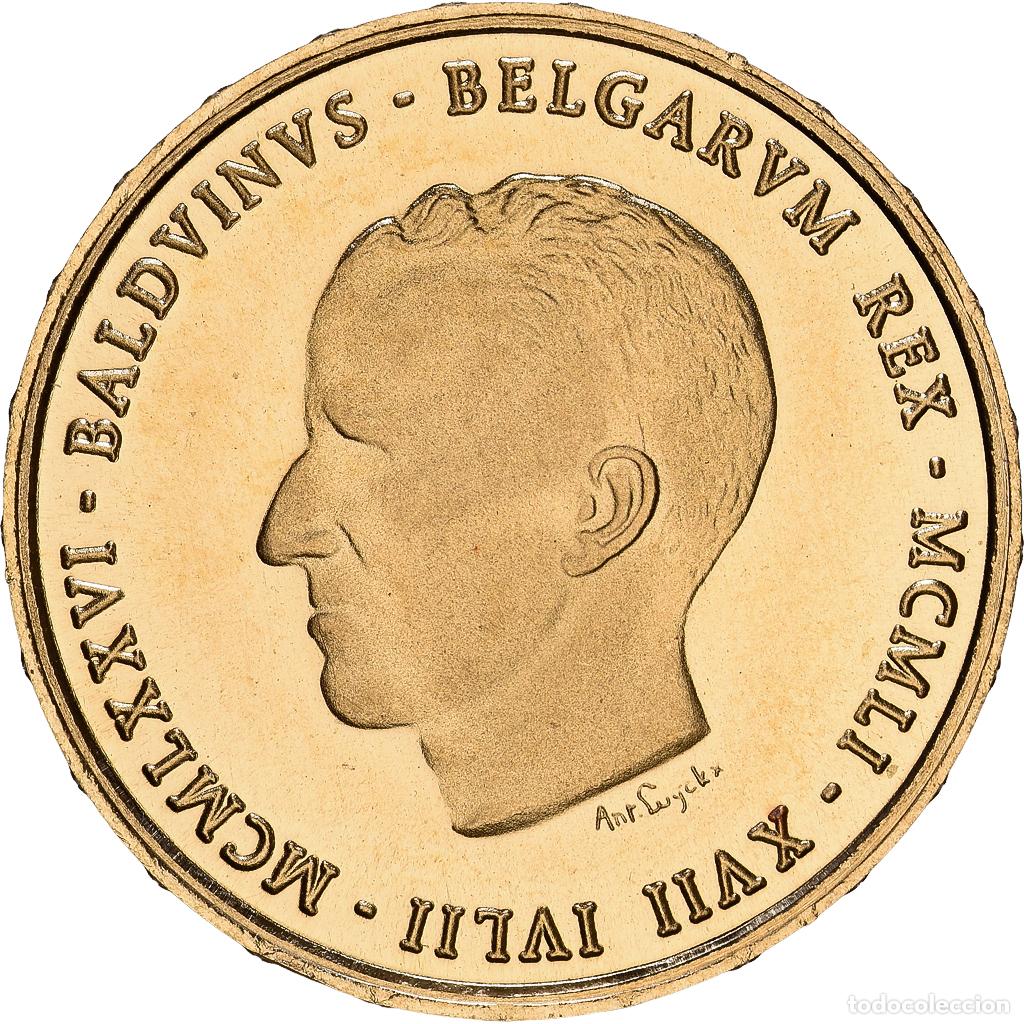 Medallas tem&aacute;ticas: [#1118123] B&eacute;lgica, medalla, Baudouin - 25 ans de R&egrave;gne, Politics, 1976, Latin, FDC, Oro