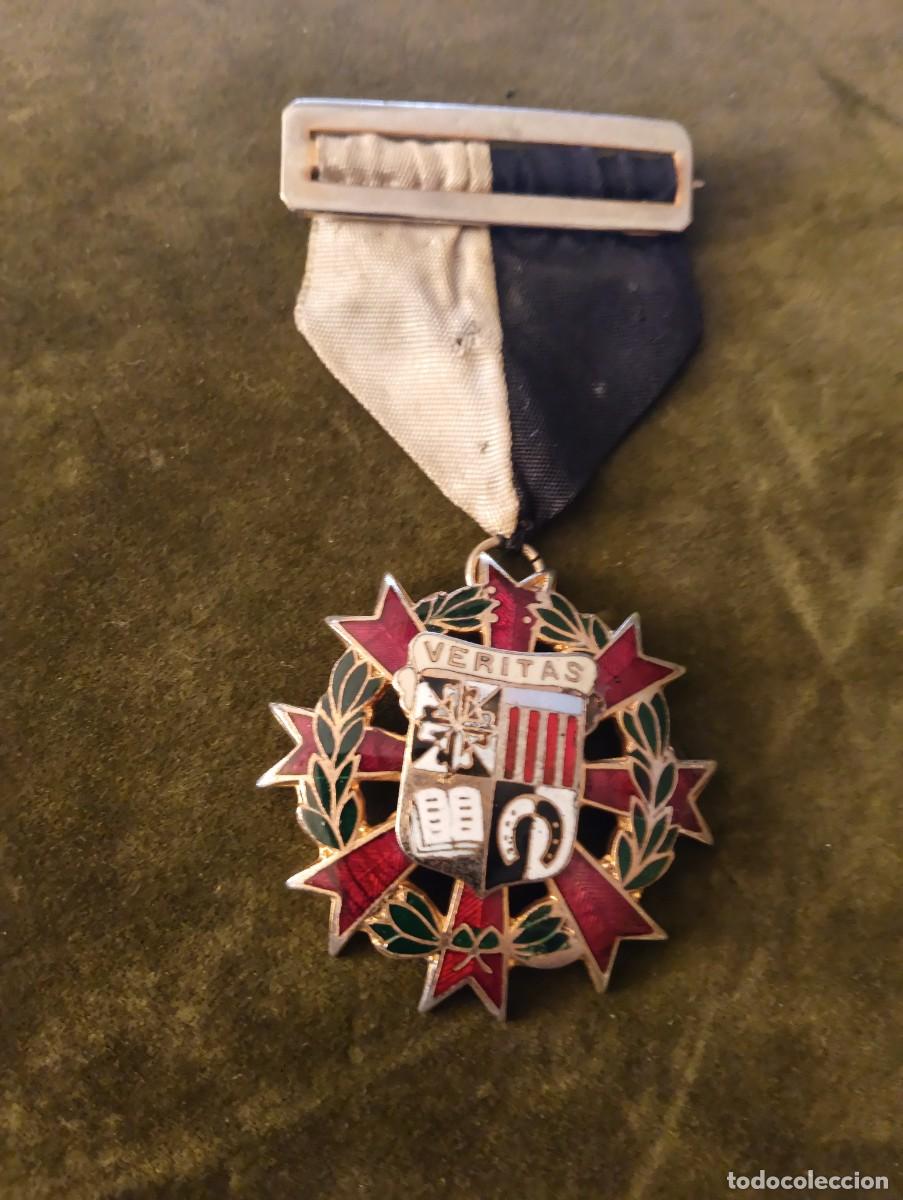 Medallas tem&aacute;ticas: MEDALLA ESCOLAR COLEGIO DOMINICOS VALENCIA SAN VICENTE FERRER CRUZ MERITO ACADEMICO LAUREADA ROJA