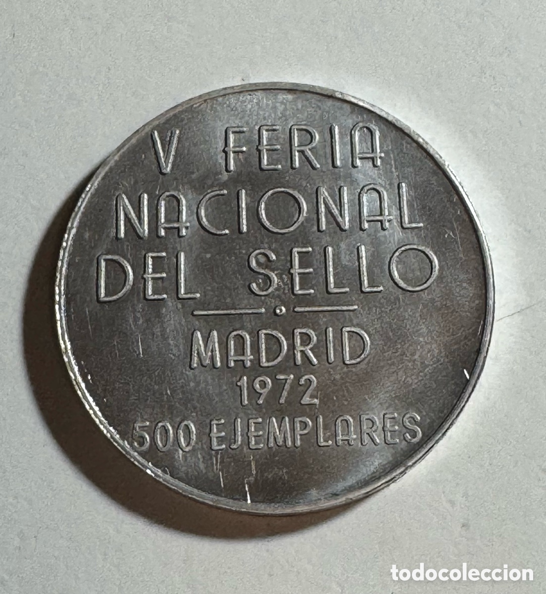 Medallas tem&aacute;ticas: Medalla V Feria Nacional del Sello Madrid 1972.