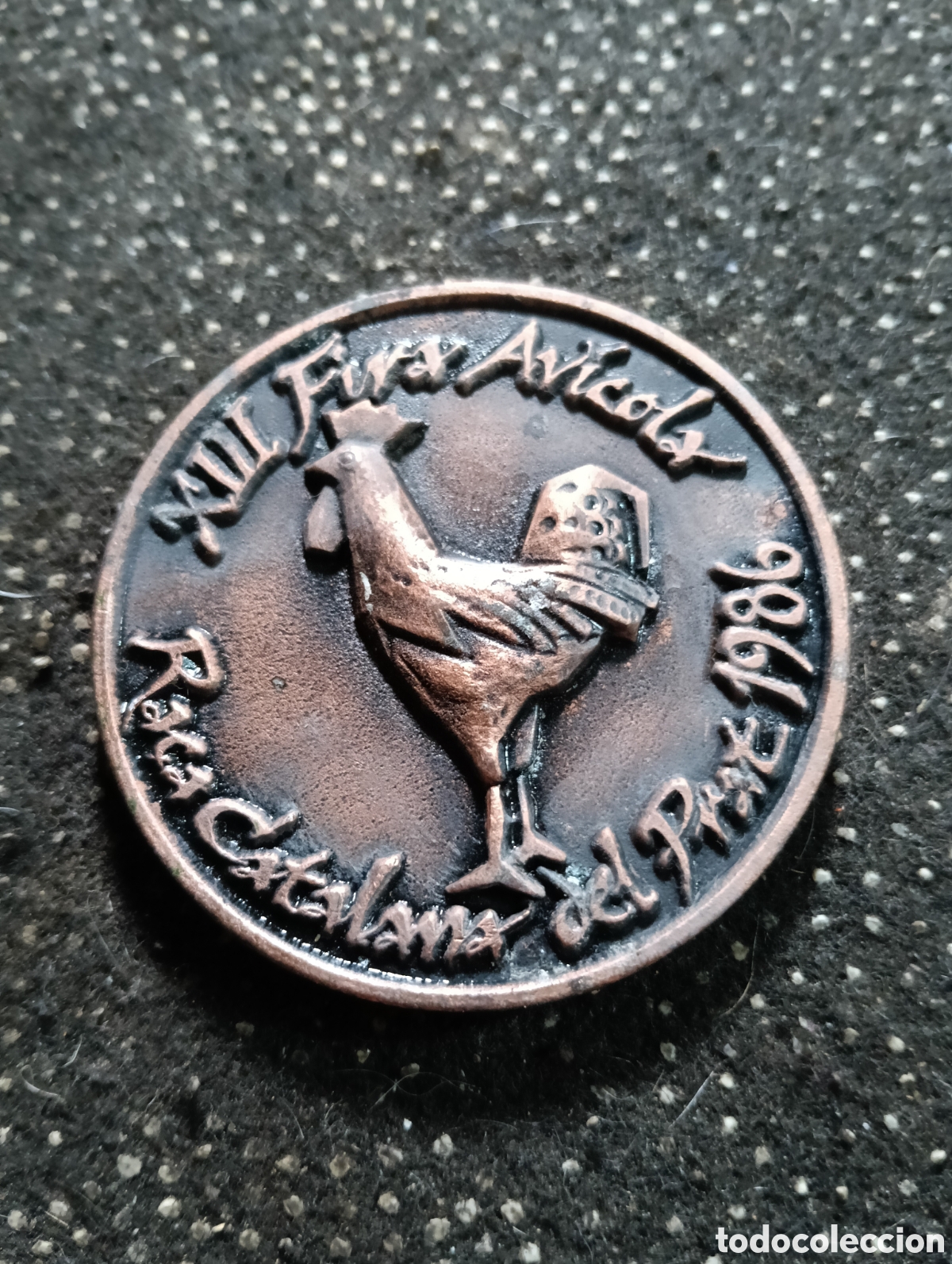 Medallas tem&aacute;ticas: XIII Feria Av&iacute;cola Raza Catalana del Prat de Llobregat 1986, Ayuntamiento del Prat de Llobregat, mid