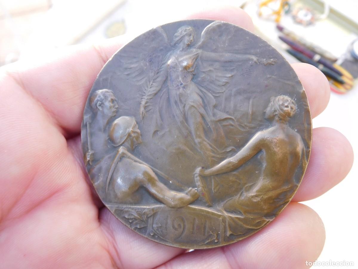 Medallas tem&aacute;ticas: Medalla de bronce. Exposition de Charleroi 1911. Alf Mauquoy