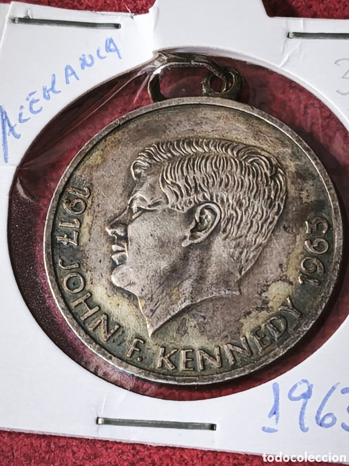 Medallas tem&aacute;ticas: Alemania. 1963 Medalla John Kennedy