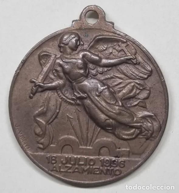 Medallas tem&aacute;ticas: Medalla bronce del alzamiento 18 de julio de 1936