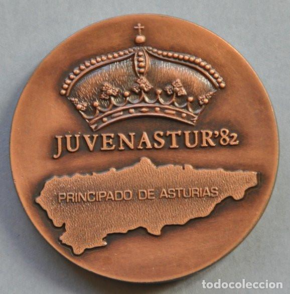 Medallas tem&aacute;ticas: MEDALLA 1&ordf; EXPOSICION FILATELICA REGIONAL JUVENIL JUVENASTUR '82 - GIJON