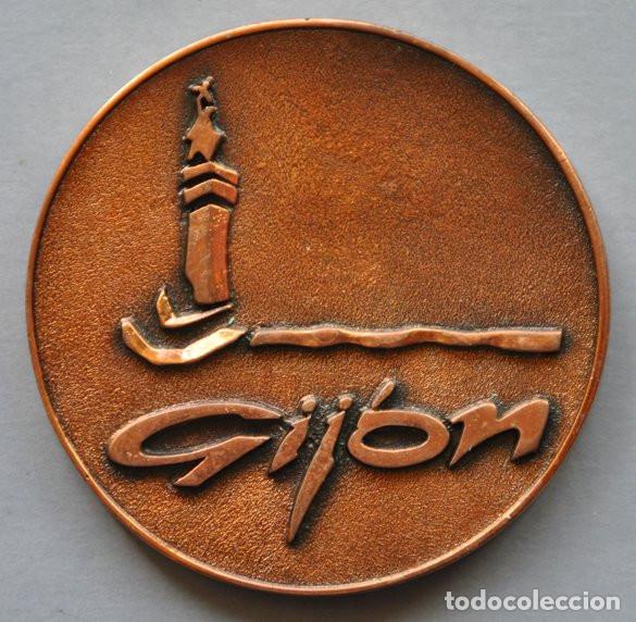 Medallas tem&aacute;ticas: MEDALLA DE LA VIII SEMANA DE ESTUDIOS DEL MAR - GIJON 1990