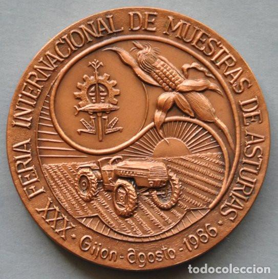 Medallas tem&aacute;ticas: MEDALLA CONMEMORATIVA DE LA XXX FERIA INTERNACIONAL DE MUESTRAS DE ASTURIAS - GIJON 1986