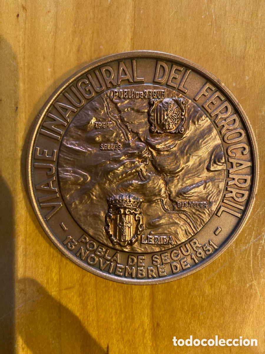 Medallas tem&aacute;ticas: Medalla del Viaje inaugural del ferrocarril La Pobla de Segur