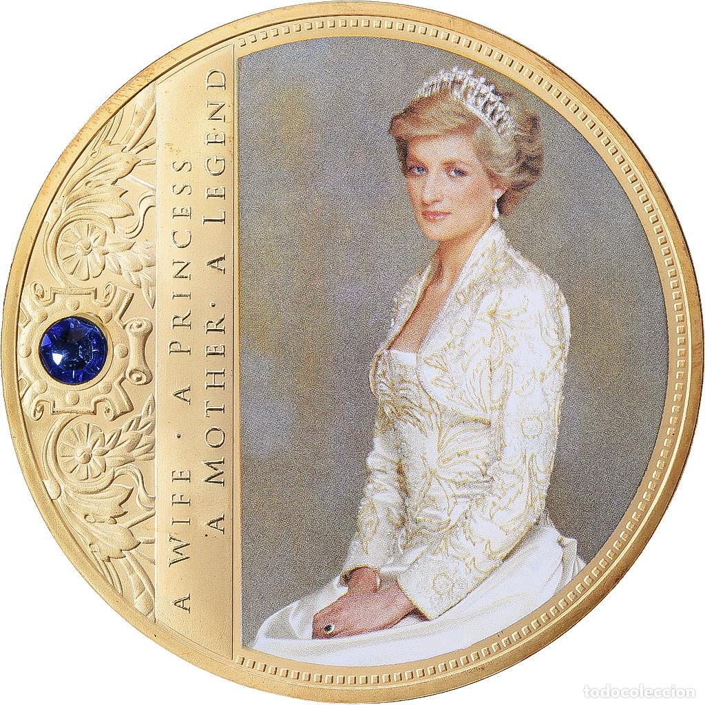 Medallas tem&aacute;ticas: [#1216905] Reino Unido, medalla, Portraits de la Princesse Diana, Copper Gilt, FDC