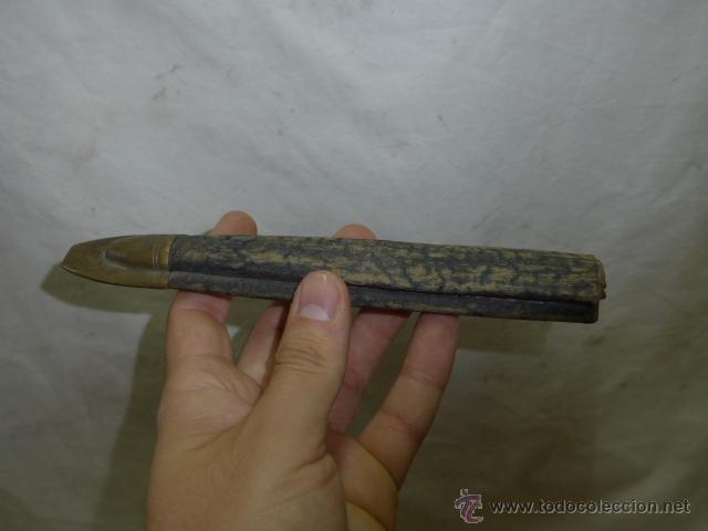 Militaria: Antigua doble funda de cuchillo, a identificar - Foto 3