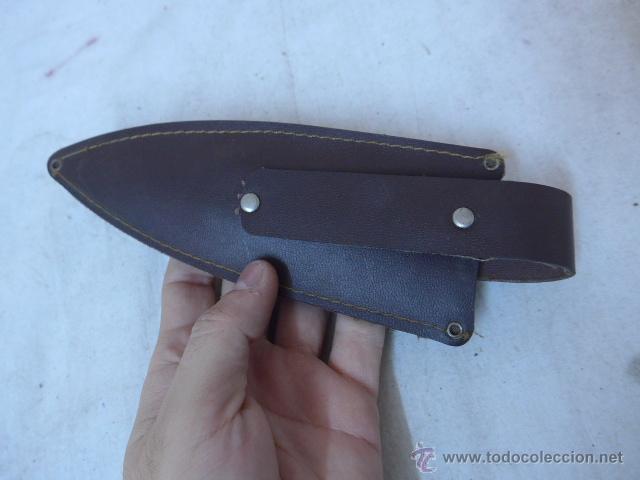 Militaria: Antigua funda de cuero de cuchillo - Foto 2