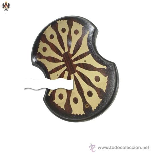 Militaria: SOPORTE ESPADA UNIVERSAL DE MADERA - MURO PARED - Foto 1