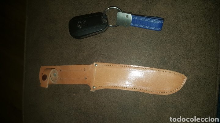 Militaria: FUNDA DE CUERO PARA CUCHILLO - Foto 1