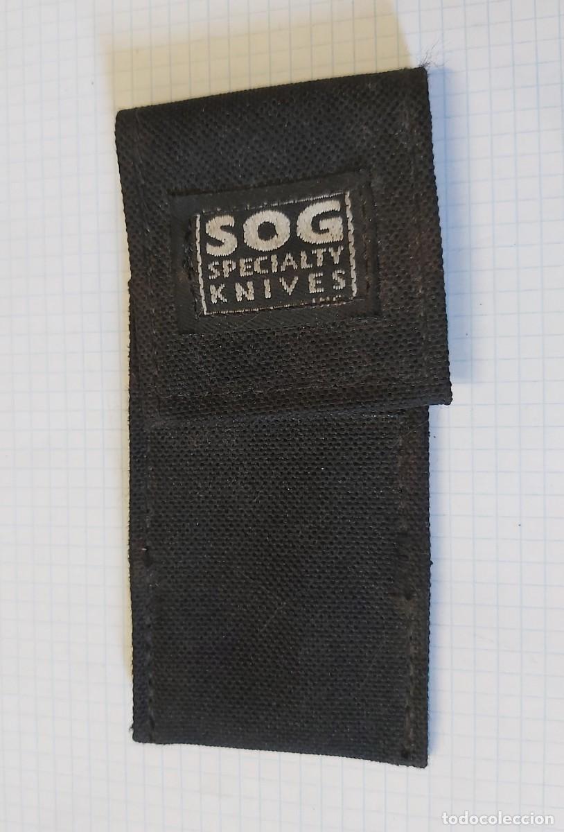 Militaria: Funda de navaja negra, 11 cm - Foto 1