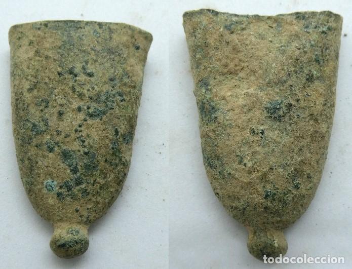 Militaria: Antigua contera para funda de cuchillo - Foto 1