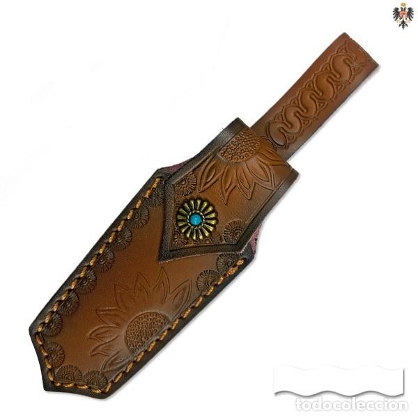Militaria: FUNDA NAVAJA PIEL. 12 CMS - Foto 1