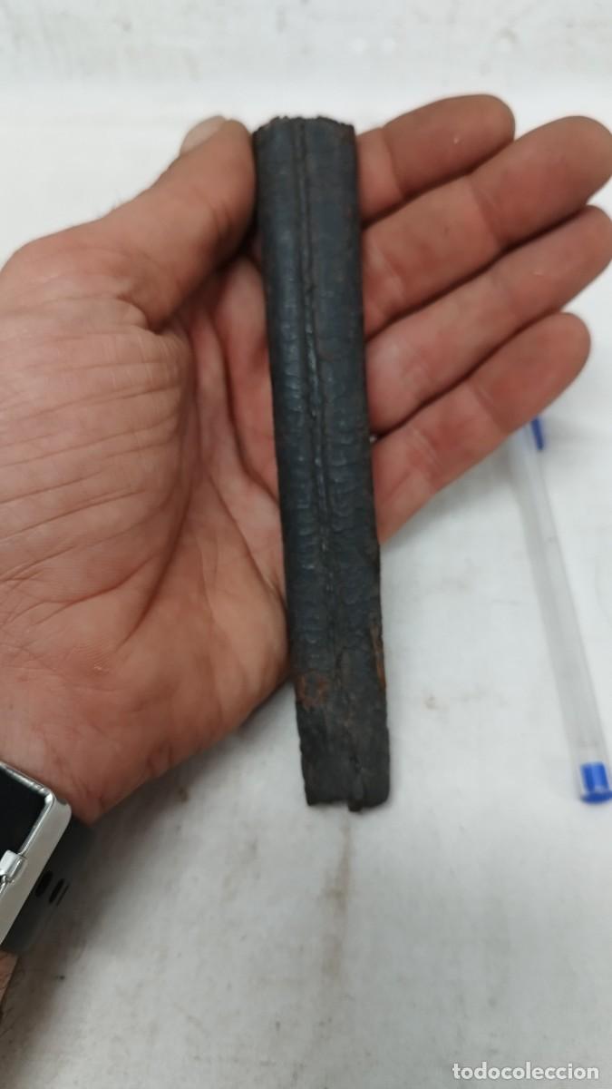 Militaria: Antigua funda de cuero de cuchillo,hoja triangular - Foto 4