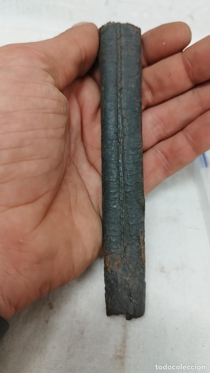 Militaria: Antigua funda de cuero de cuchillo,hoja triangular - Foto 6