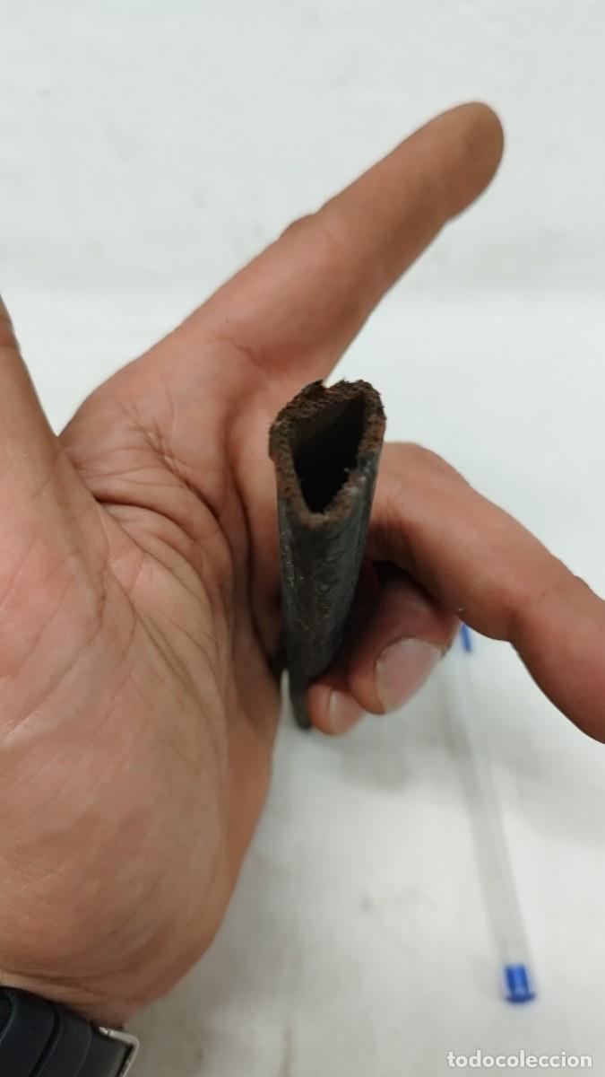 Militaria: Antigua funda de cuero de cuchillo,hoja triangular - Foto 7