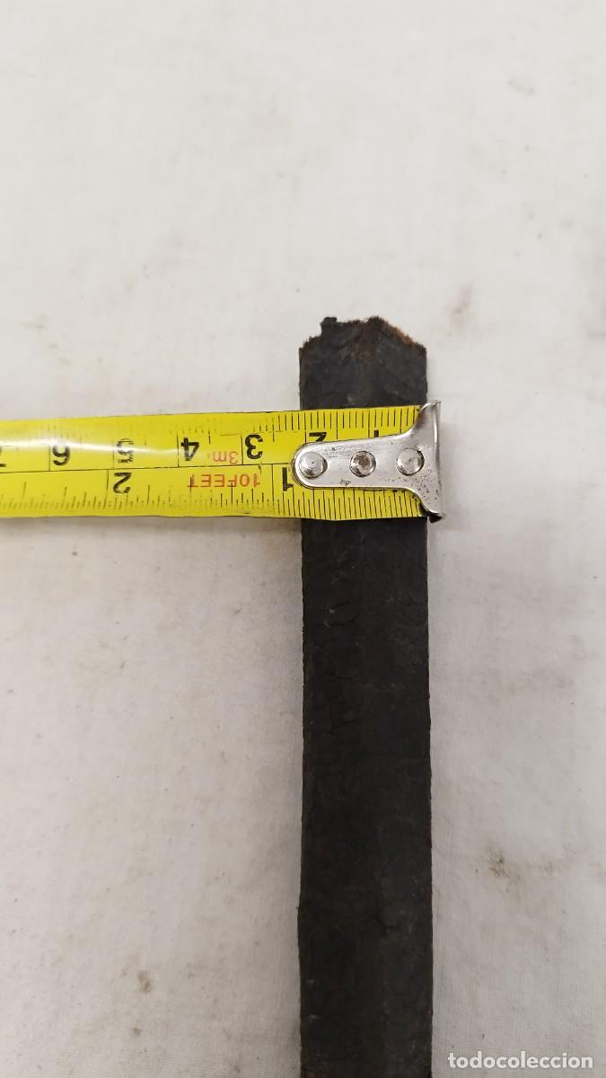 Militaria: Antigua funda de cuero de cuchillo,hoja triangular - Foto 10