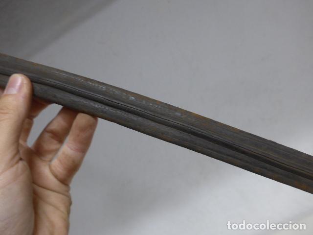 Militaria: Antigua funda de cuero de espada, original. - Foto 7