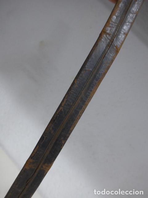 Militaria: Antigua funda de cuero de espada, original. - Foto 7