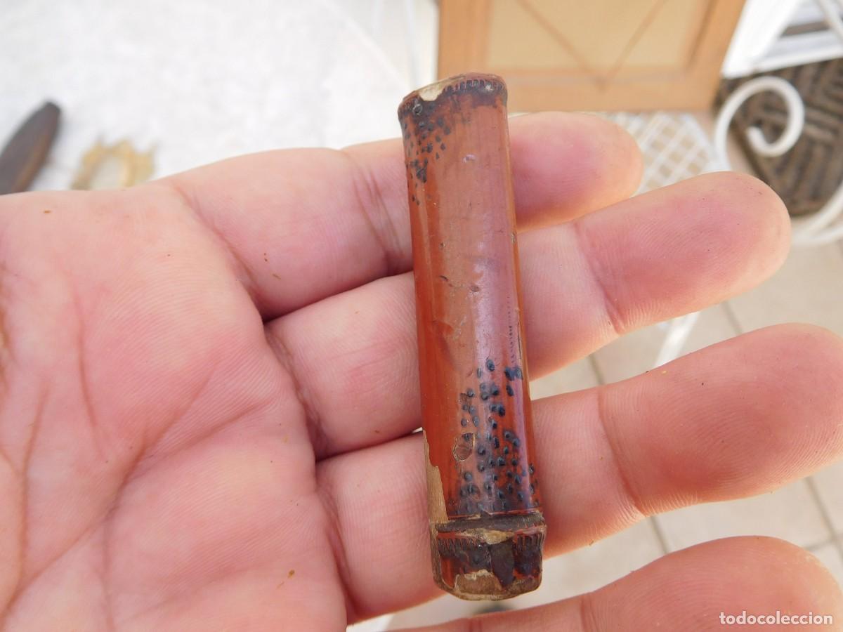 Militaria: Kozuka antiguo de madera lacada - Foto 2