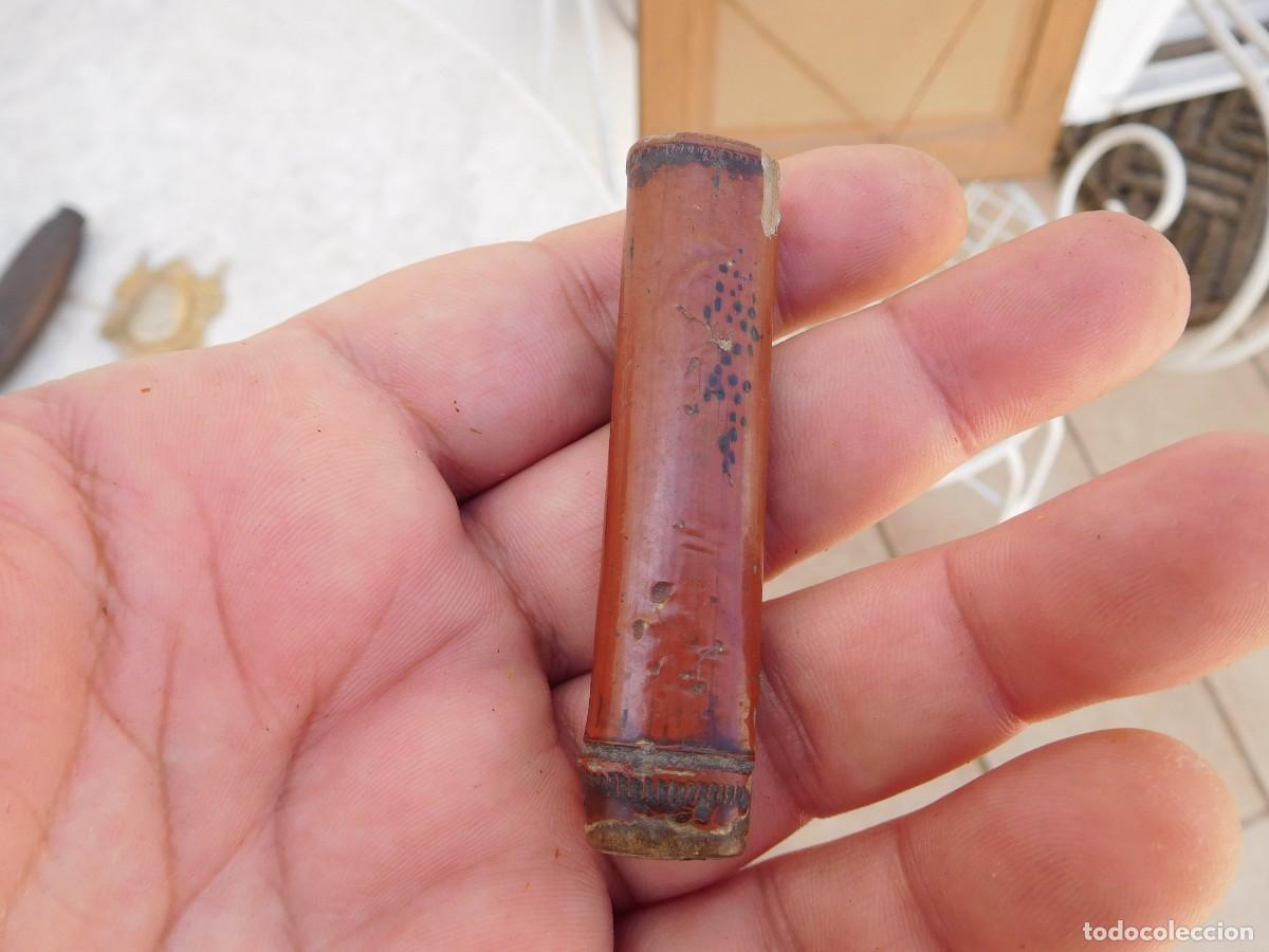 Militaria: Kozuka antiguo de madera lacada - Foto 4