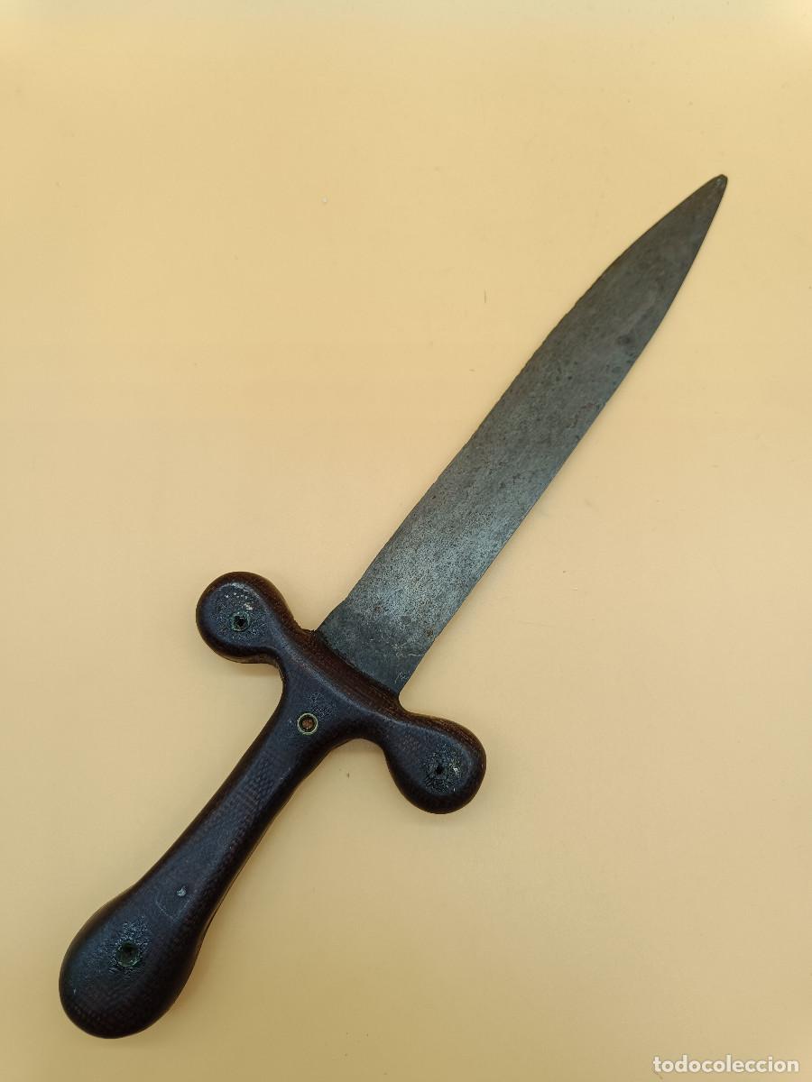 Militaria: ANTIGUA DAGA O PU&Ntilde;AL. 33,5CM. - Foto 2