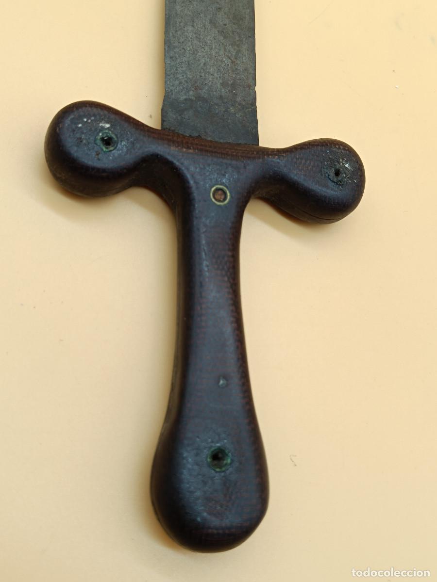 Militaria: ANTIGUA DAGA O PU&Ntilde;AL. 33,5CM. - Foto 3