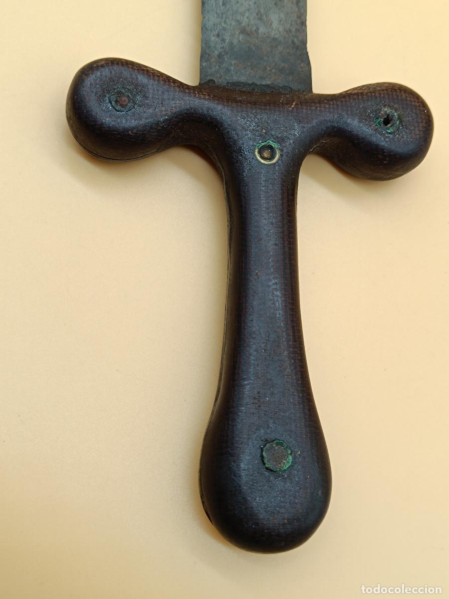 Militaria: ANTIGUA DAGA O PU&Ntilde;AL. 33,5CM. - Foto 6