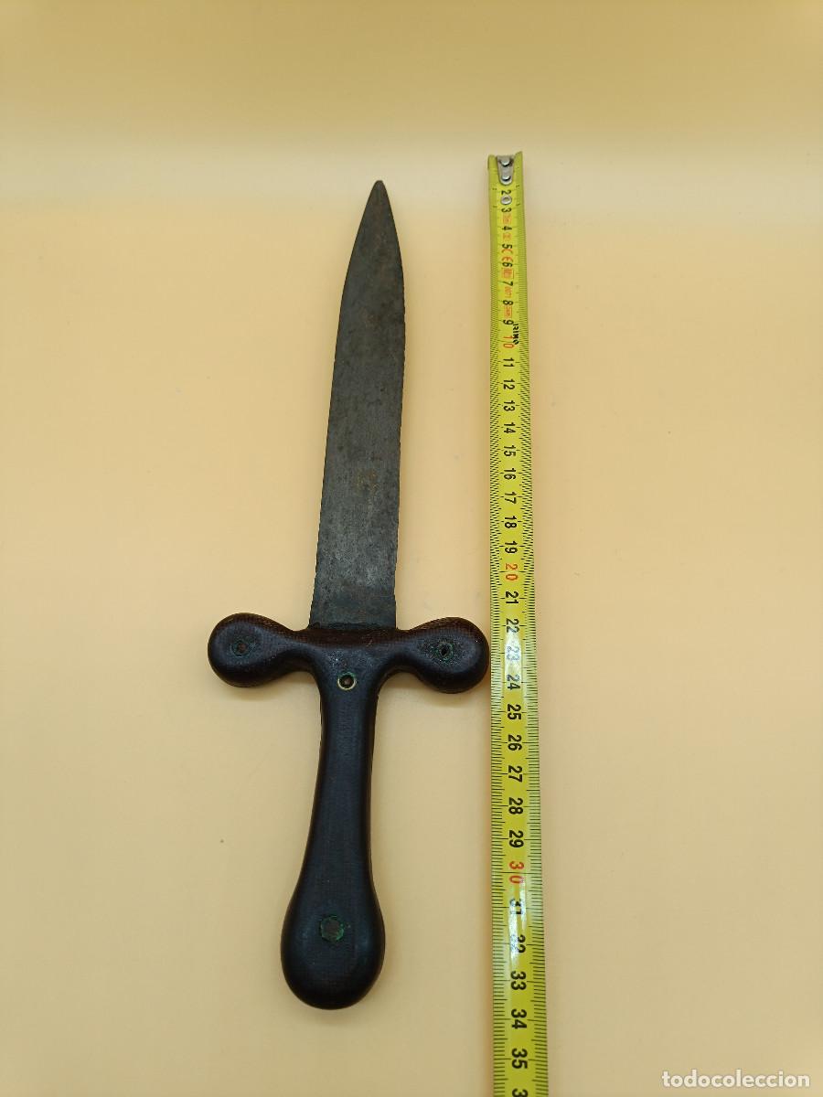 Militaria: ANTIGUA DAGA O PU&Ntilde;AL. 33,5CM. - Foto 8