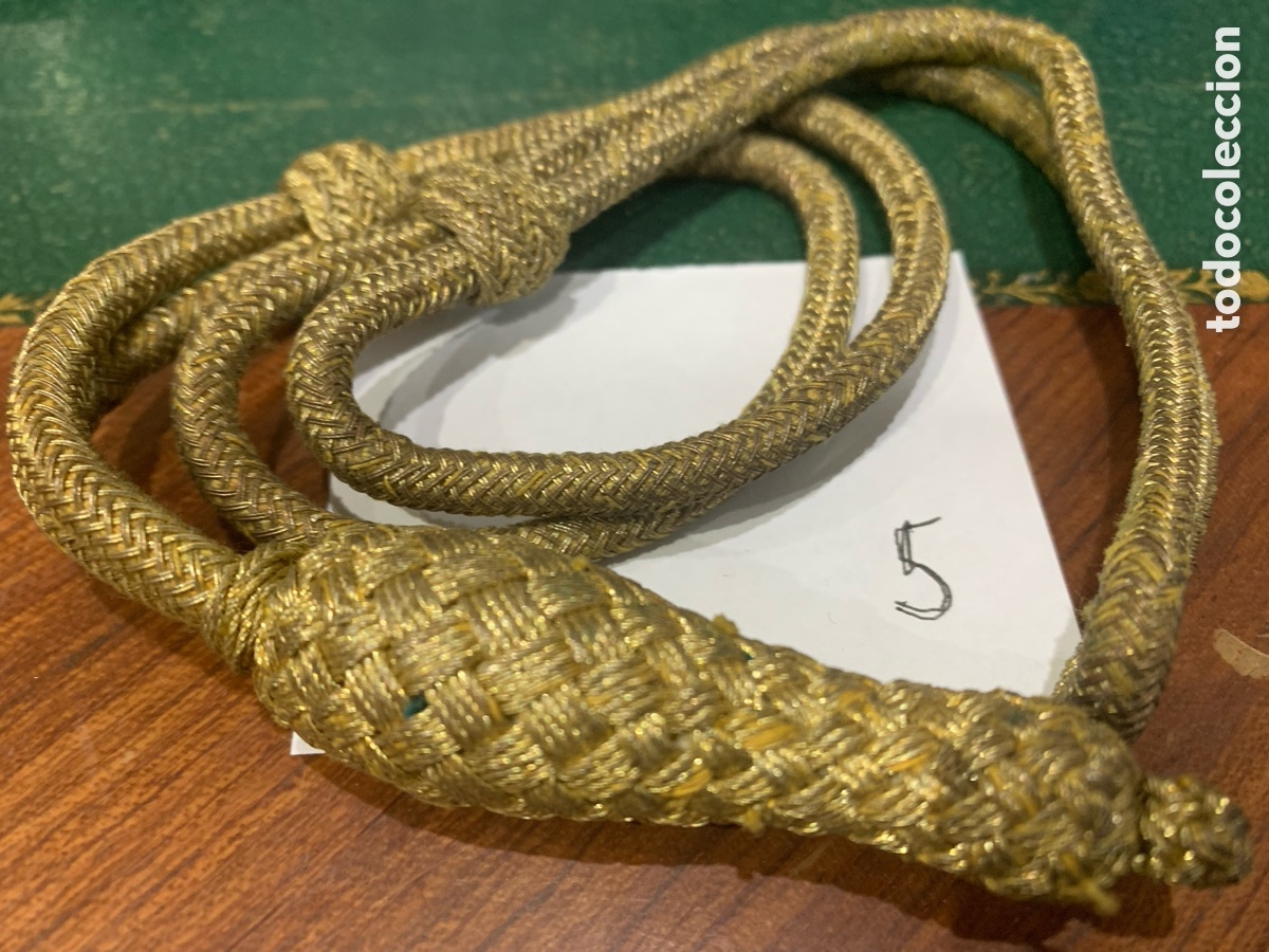 Militaria: Fiador dorado Ejercito Espa&ntilde;ol para Sable - Foto 2