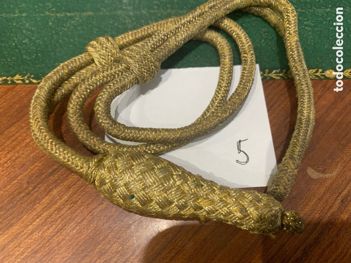 Militaria: Fiador dorado Ejercito Espa&ntilde;ol para Sable - Foto 3