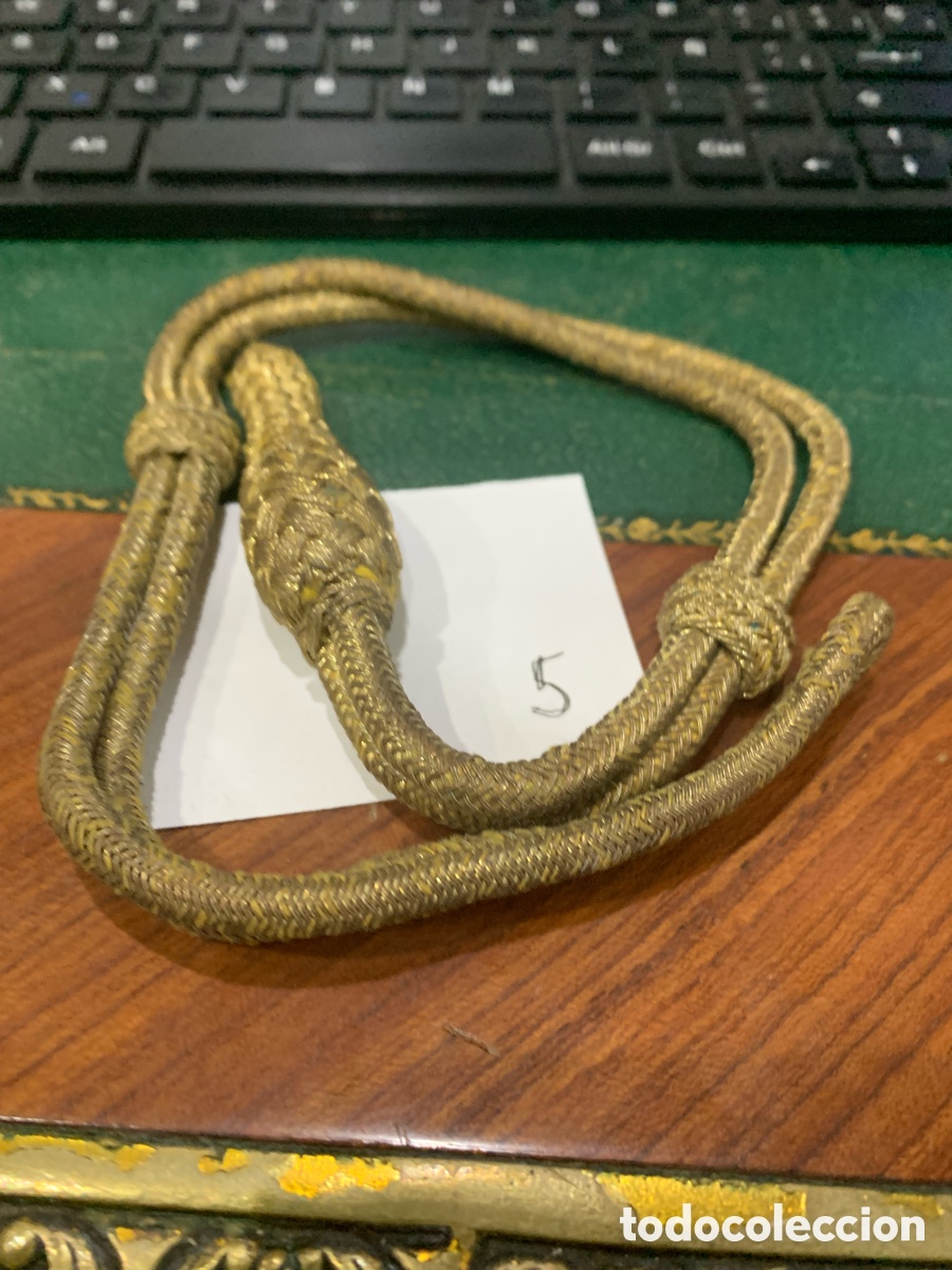 Militaria: Fiador dorado Ejercito Espa&ntilde;ol para Sable - Foto 5
