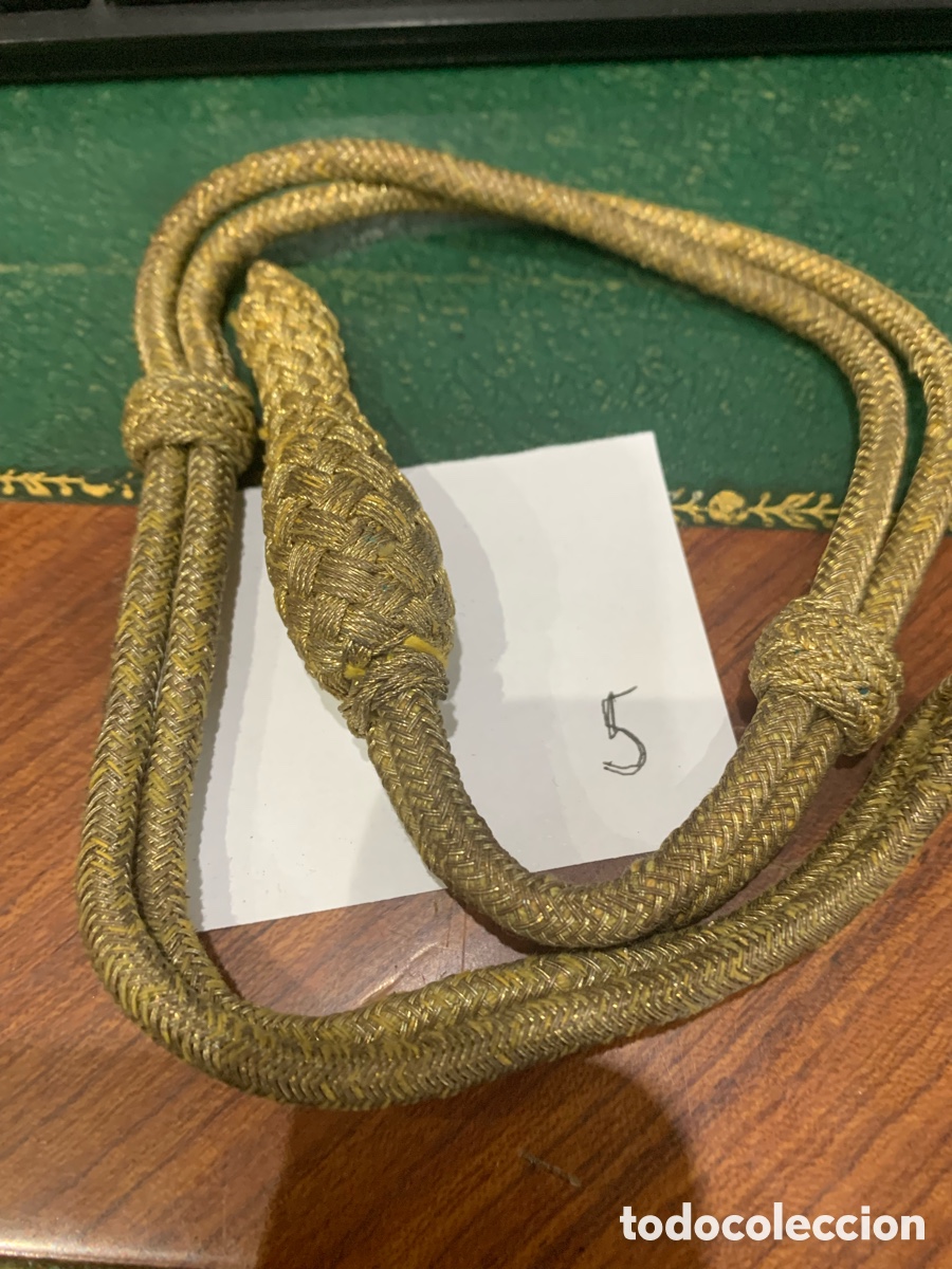 Militaria: Fiador dorado Ejercito Espa&ntilde;ol para Sable - Foto 6