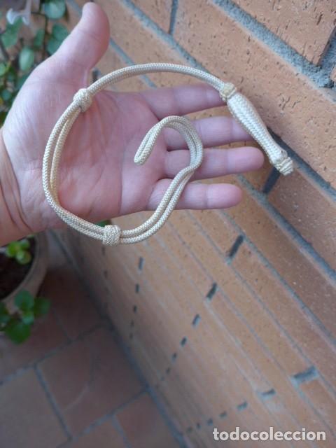 Militaria: ANTIGUO FIADOR DE ESPADA SABLE BLANCO ORIGINAL - Foto 1