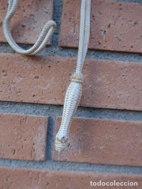 Militaria: ANTIGUO FIADOR DE ESPADA SABLE BLANCO ORIGINAL - Foto 7
