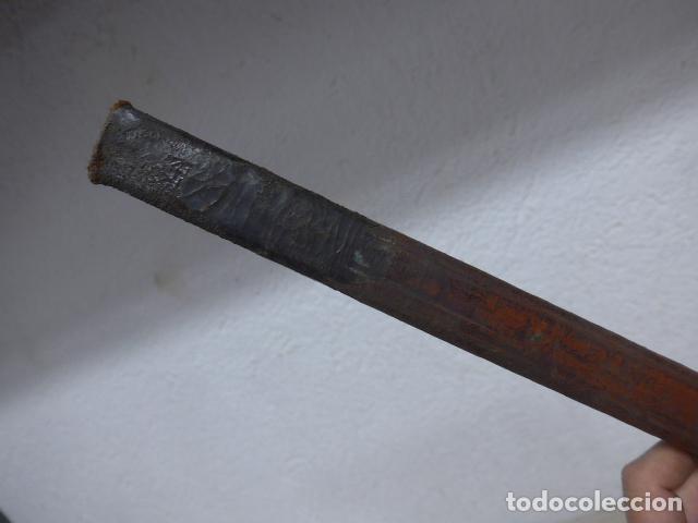 Militaria: Antigua funda de cuero de espada, original. - Foto 3