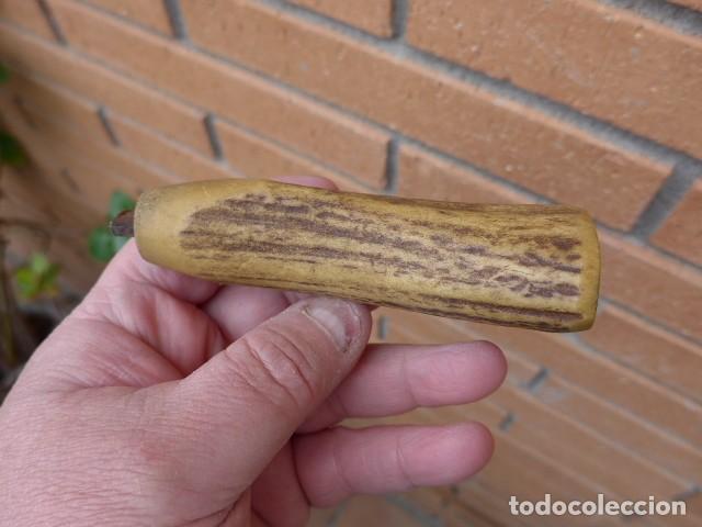 Militaria: ANTIGUO MANGO O EMPU&Ntilde;ADURA DE CUCHILLO - Foto 4