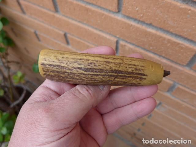 Militaria: ANTIGUO MANGO O EMPU&Ntilde;ADURA DE CUCHILLO - Foto 5