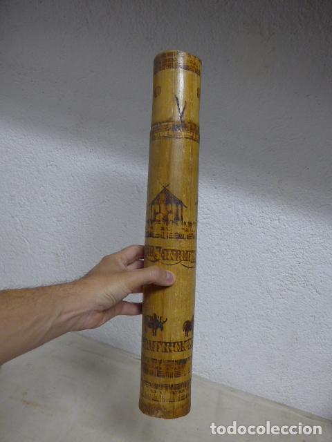 Militaria: Antiguo carcaj de flechas pintado, a identificar, seguramente indios ? amazonas ? - Foto 2