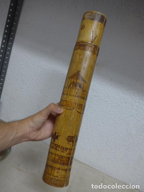 Militaria: Antiguo carcaj de flechas pintado, a identificar, seguramente indios ? amazonas ? - Foto 3