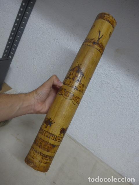 Militaria: Antiguo carcaj de flechas pintado, a identificar, seguramente indios ? amazonas ? - Foto 6