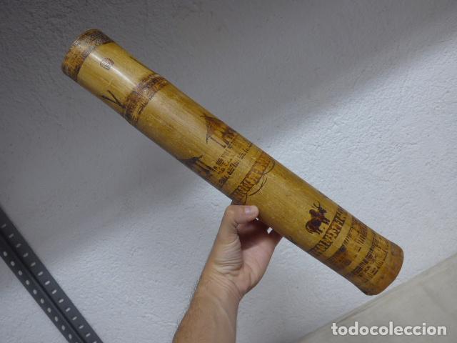 Militaria: Antiguo carcaj de flechas pintado, a identificar, seguramente indios ? amazonas ? - Foto 1