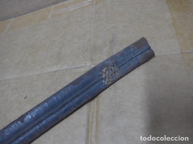Militaria: Antigua funda de cuero de espada, original - Foto 5