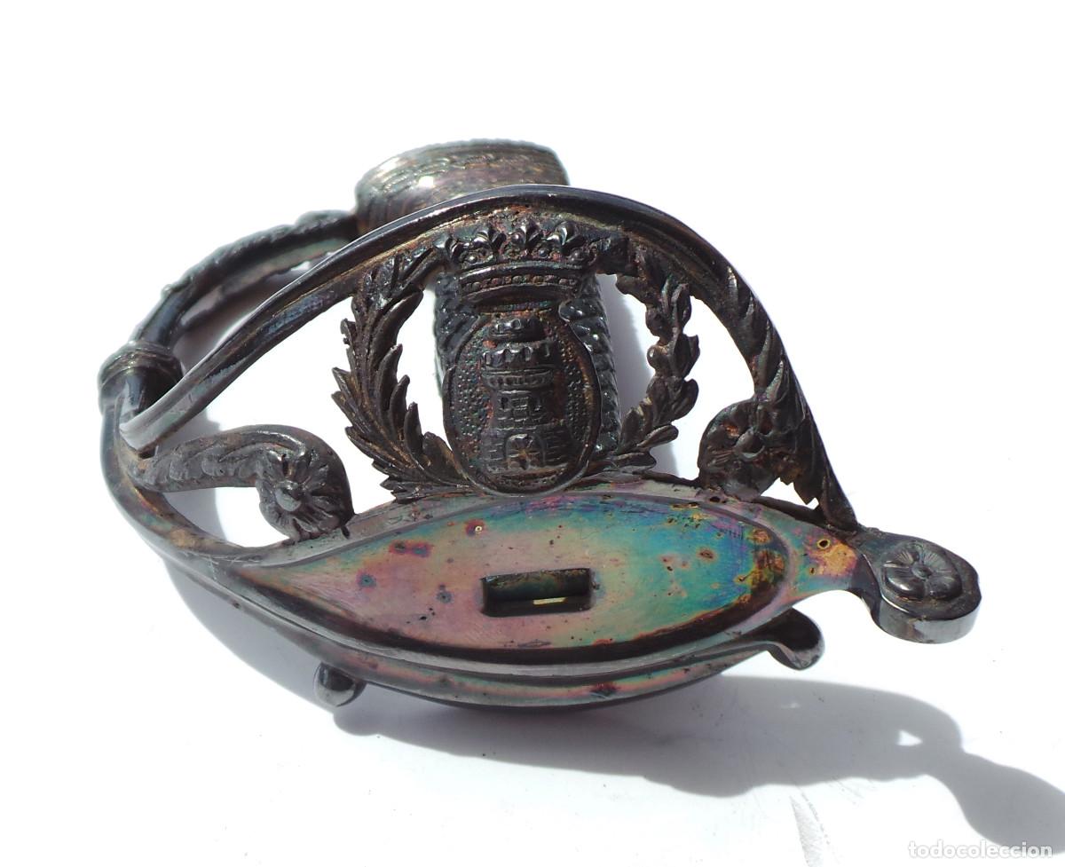 Militaria: CAZOLETA O GUARDA Y EMPU&Ntilde;ADURA SABLE PUERTO SEGURO, CUERPO DE INGENIEROS.