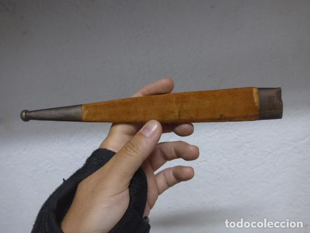 Militaria: Antigua funda de cuchillo espa&ntilde;ol, original, principios siglo XX.