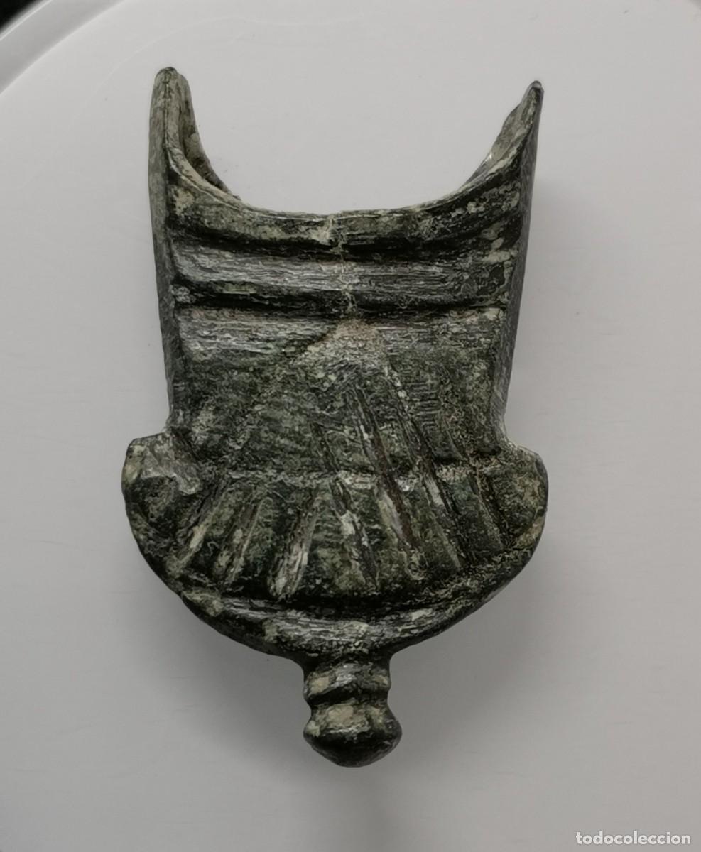 Militaria: CONTERA MEDIEVAL DE BRONCE PARA FUNDA DE CUCHILLO O ESPADA - (S. XIII-XV Aprox)