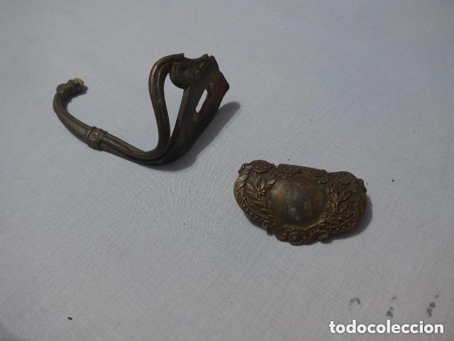 Militaria: Lote 2 antigua parte de empu&ntilde;adura de espadin o espada de siglo XIX.